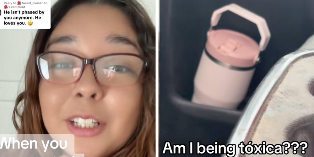 “Am I being tóxica???”: Woman spots pink Stanley Cup in husband’s truck. Then she starts questioning everything
