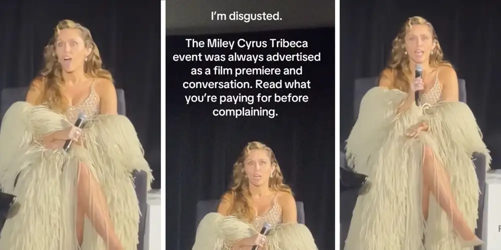 “How can you buy $800 tickets and not read”: Fans heckle Miley Cyrus at speaker event, expect her to sing