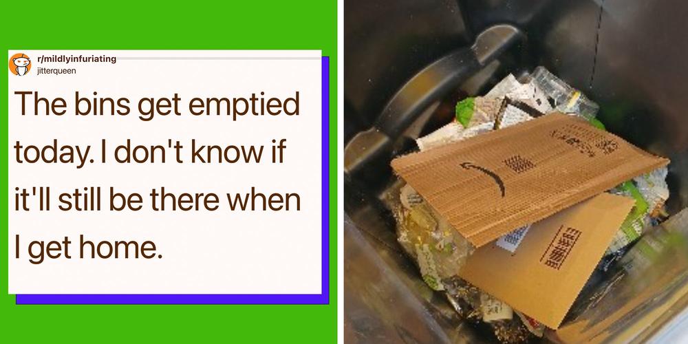 Woman finds her Amazon package tossed in the trash. Driver marked it as “secure”