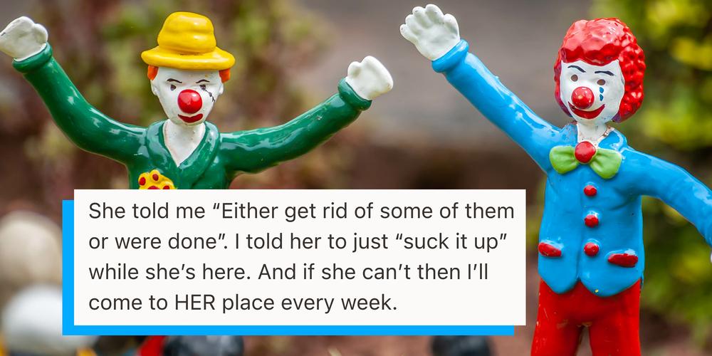“She’s not the one”: Couple breaks up over clown collection, but who’s at fault?