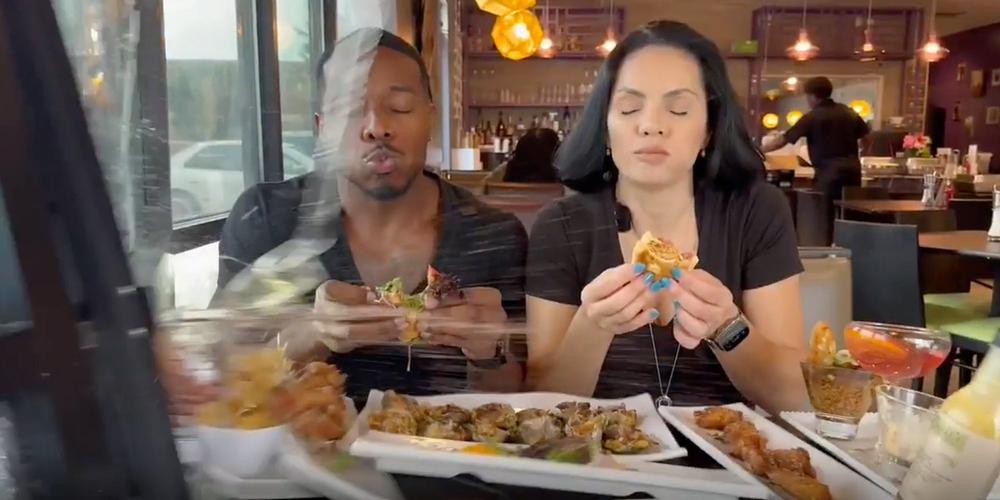 Caught on camera: Food influencers capture the moment an SUV smashes into restaurant mid-bite