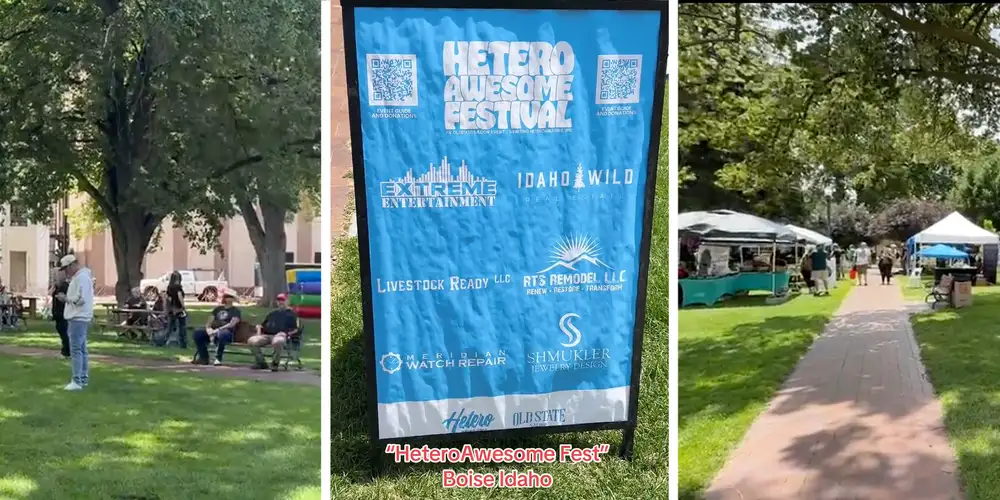 “More porta potties than people”: Idaho man throws “Hetero Awesome Fest,” draws dozens