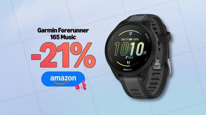 Garmin Forerunner 165 Music: agosto ci regala il nuovo minimo storico (-21%)