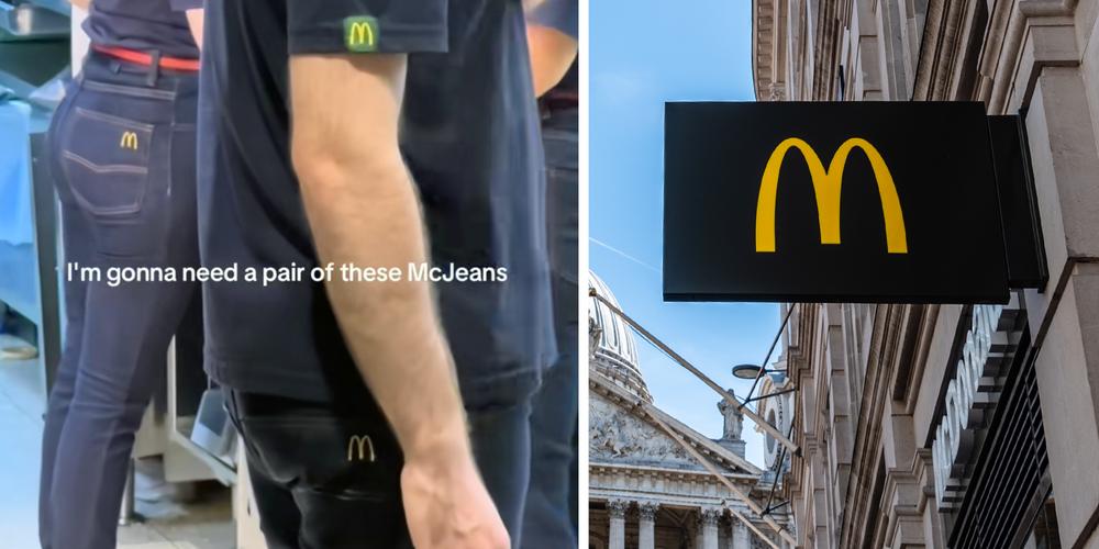 A viral video of “McJeans” has the internet jealous of the denim uniform McDonald’s employees wear in Europe
