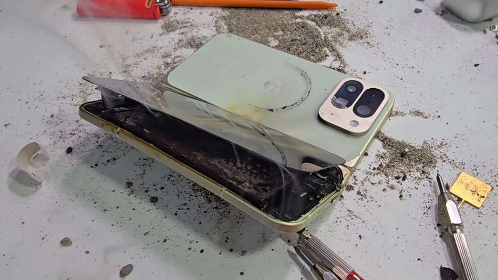 Google Pixel 10 Pro Fold explodes during JerryRigEverything’s durability test