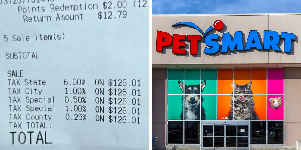 “Check this out”: Woman shops at PetSmart. Then she takes a closer look at her receipt