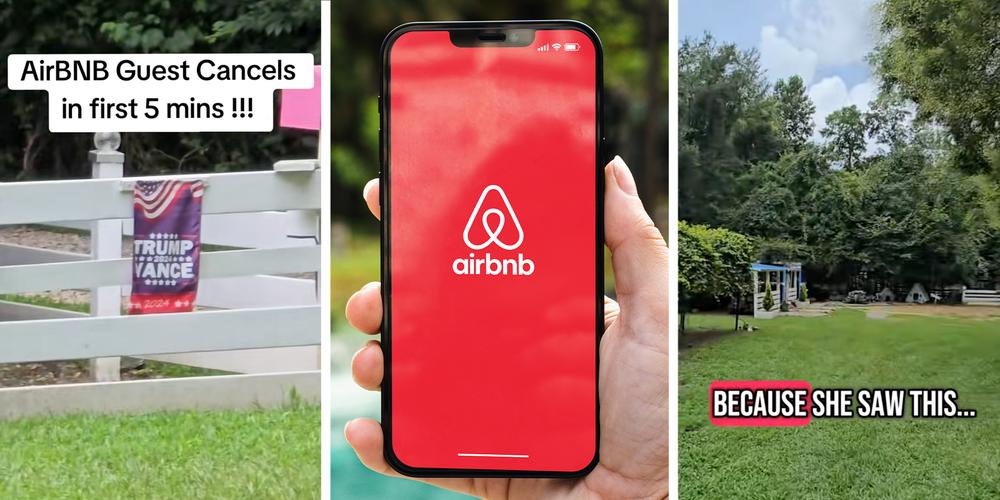 “I would not feel safe there”: Airbnb guest cancels 5 minutes after arrival because she spotted a Trump-Vance flag on the property