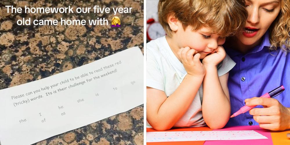 “This is so sad”: Mom points out error on 5-year-old’s grammar homework. Teachers rush to defend it