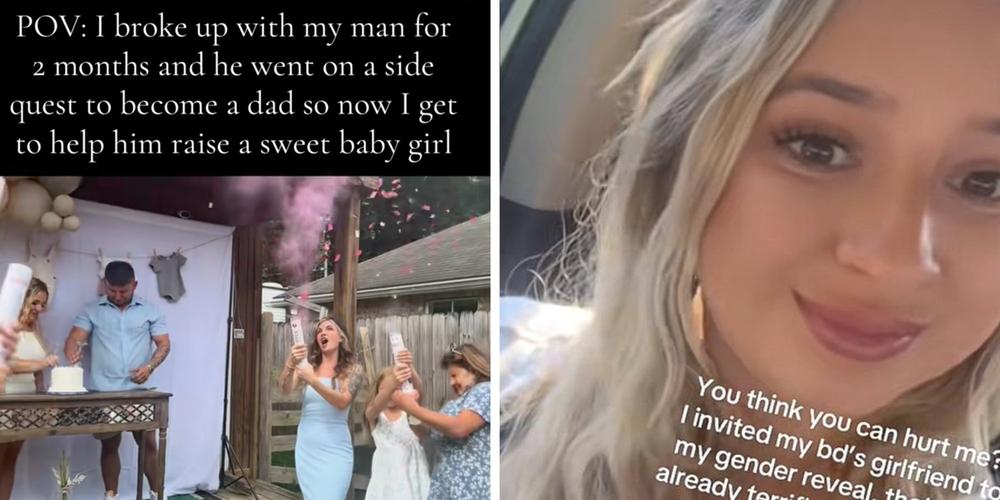 “You owe her an apology”: Woman joins gender reveal for “side quest baby” conceived after 2-month breakup
