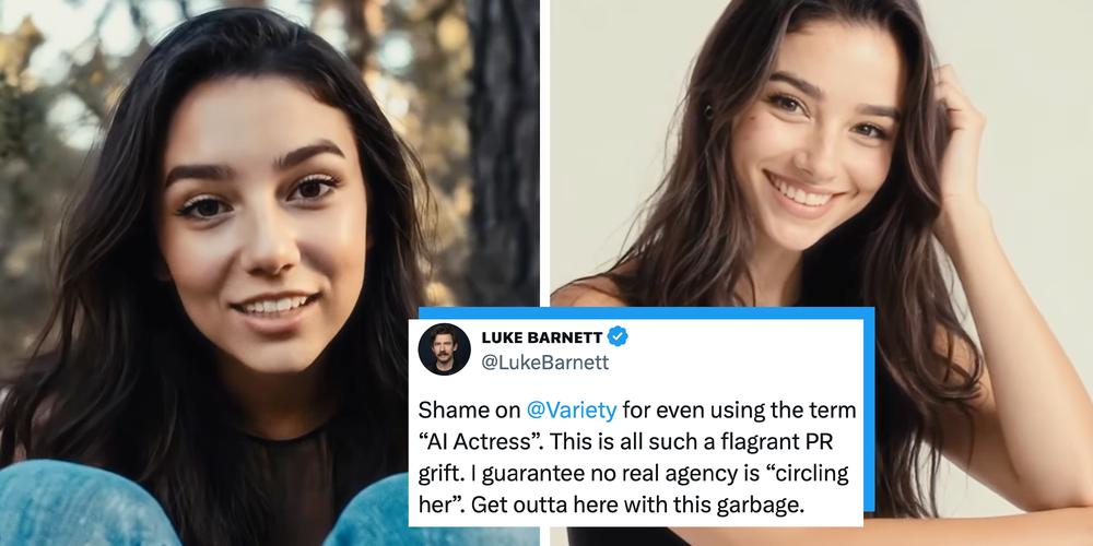 Hollywood reacts to news that agents are trying to “sign” an AI “actress” named “Tilly Norwood”