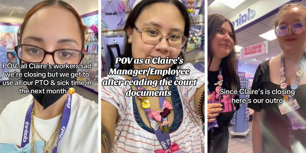 “Why not just walk out?”: Claire’s managers are posting goodbye videos as liquidation sales begin
