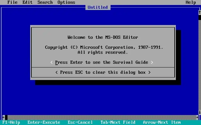 Microsoft resuscita l'editor di MS-DOS: ora funziona anche su Linux