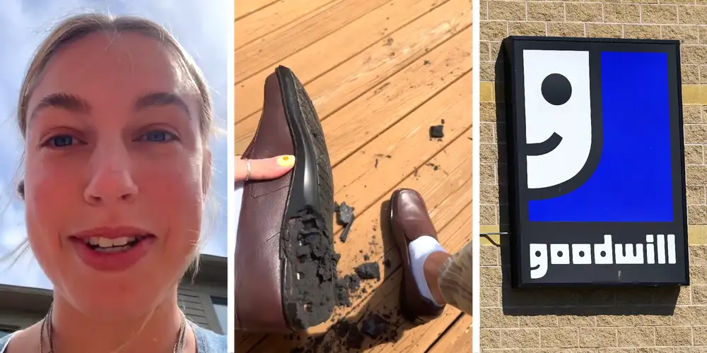 “They’re so cute”: Woman buys shoes from Goodwill. Then they start “disintegrating” the first time she wears them. Here’s why