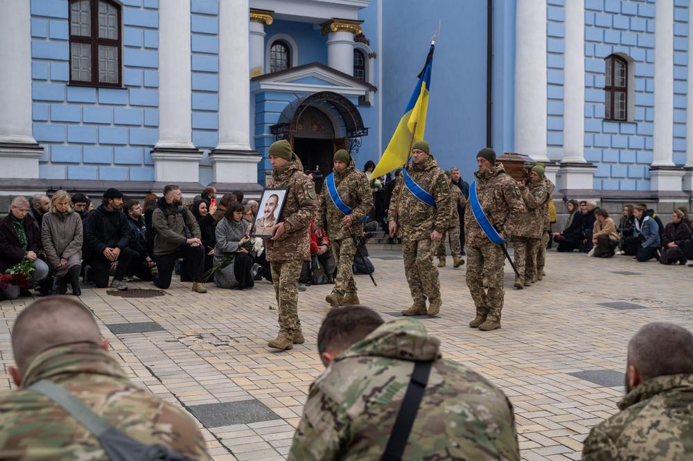 Kyiv holds farewell for 28-year-old Ukrainian photographer, soldier Huzenko