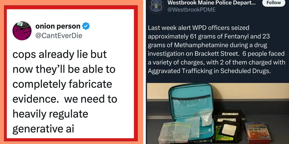 Maine police department caught using AI to doctor “drug bust” photo