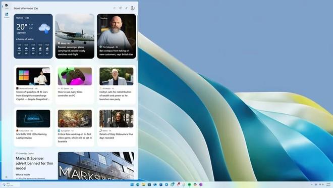 L'AI di Copilot è pronta a rinnovare i widget di Windows 11