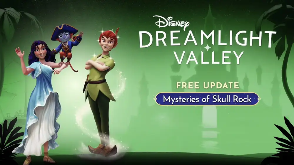 Disney Dreamlight Valley Mysteries of Skull Rock patch notes: Peter Pan, Max & companion friendship