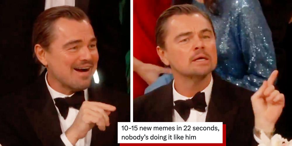 “Some things never change”: Leonardo DiCaprio making faces at Golden Globes turns into a meme—or two