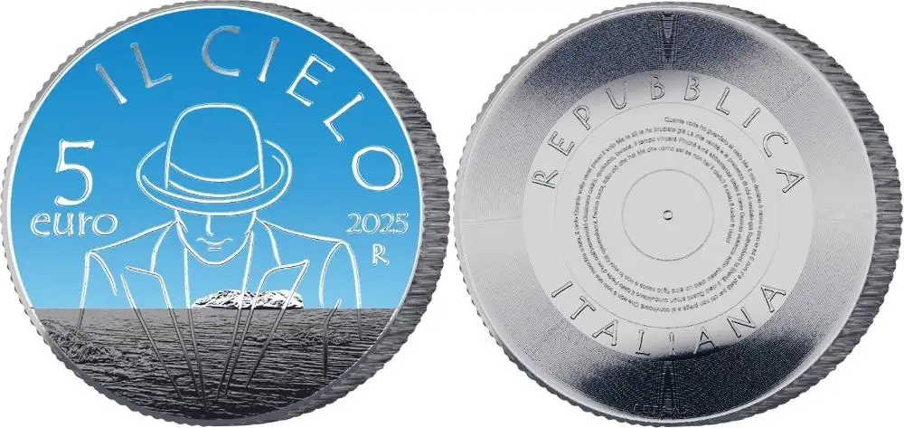 IPZS 🇮🇹 #5euro argento Serie Canzoni Italiane – Il Cielo di Renato Zero