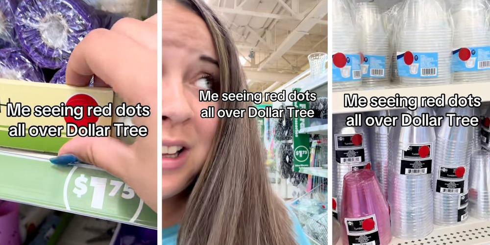 “Two Dollar Tree”: Shoppers call for boycott after spotting red dots all over store shelves