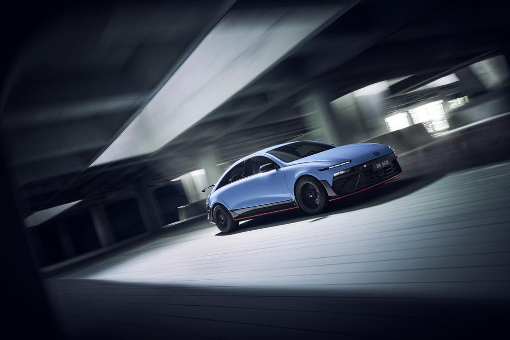 Hyundai’s Ioniq 6 N looks like a fake-shifting, drift-happy good time