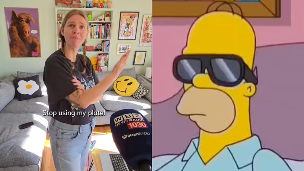 Viral Simpsons fan hit with bill as people keep using her license plate to avoid fees