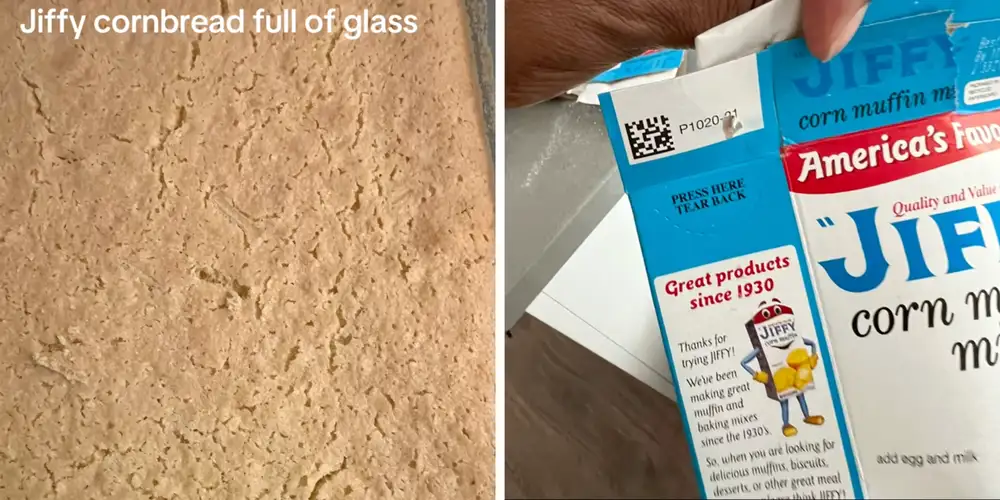 “Looks like you just baked yourself $1 million”: Shopper makes Jiffy Corn Muffin Mix. Then they take a closer look, spot shards of glass