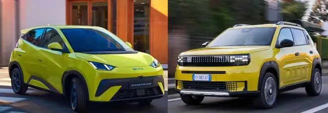 BYD Dolphin Surf vs FIAT Grande Panda, piccole a confronto: versioni e prezzi