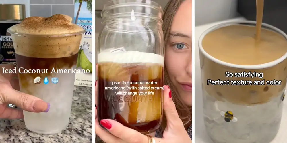 Coconut water and espresso? The “Coconut Americano” is the internet’s new summer coffee order