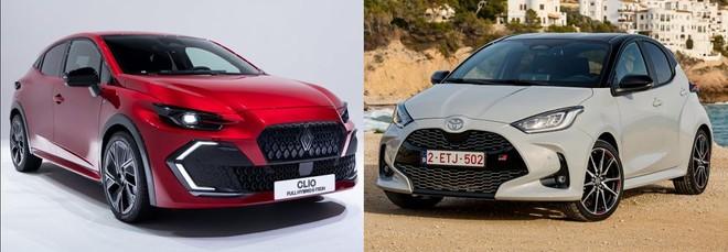 Nuova Renault Clio vs Toyota Yaris, sfida tra compatte: confronto, motori e prezzi