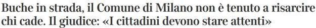 Che c’entrano le buche?