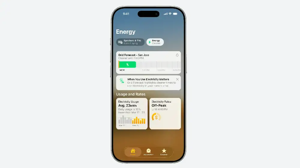 Apple Home is expanding its energy management features