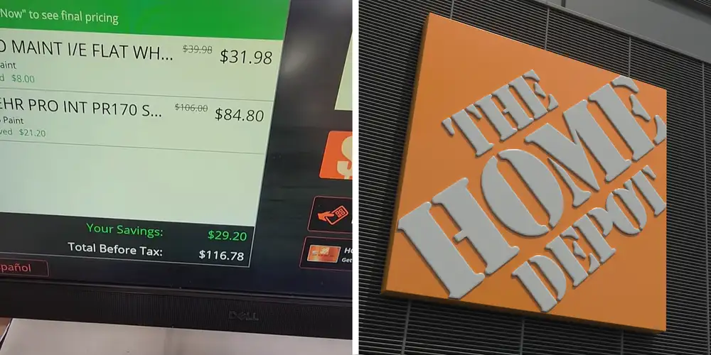 Home Depot customer shares code to enter at self-checkout for major discount. Yes, it works—for now