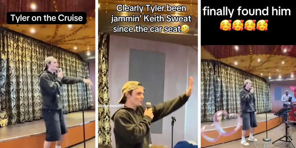 Viral Carnival Cruise karaoke turns “White Boy Tyler” into TikTok’s latest icon