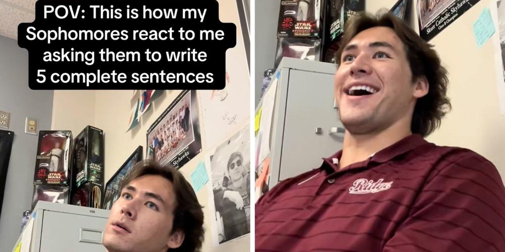 “Genuinely scary”: Teacher shows students’ meltdown after being asked to write one paragraph