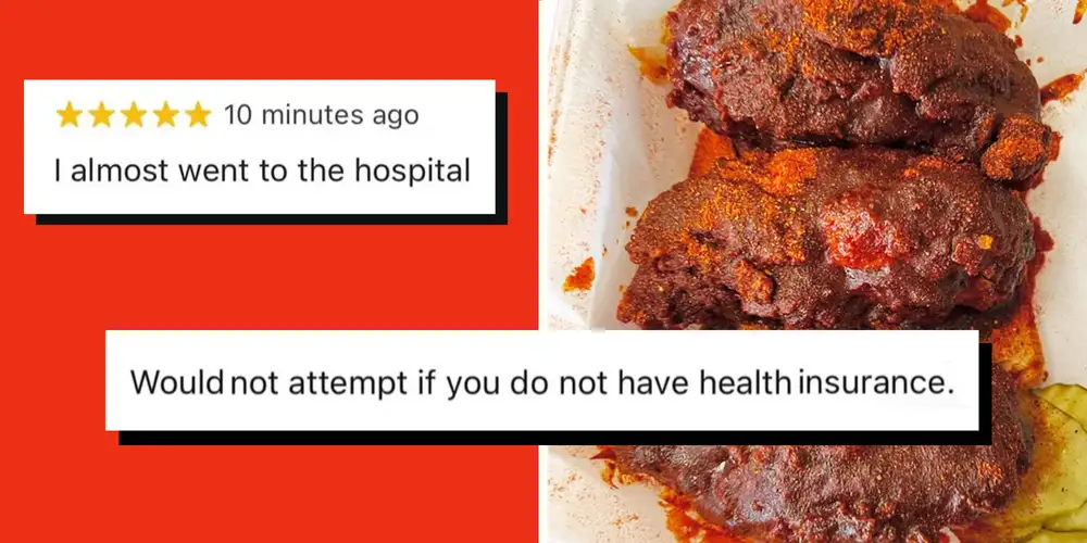 American man eats spicy sandwich against all advice, nearly lands in the hospital. He gives it a 10 out of 10