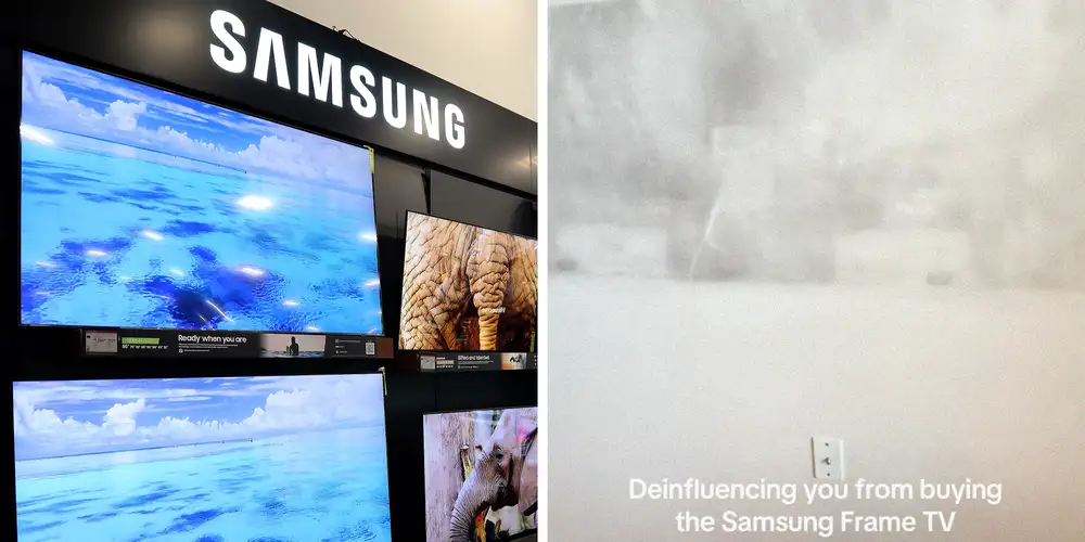 “Explain yourself”: Woman takes Samsung Frame TV down and sees what it did to her wall