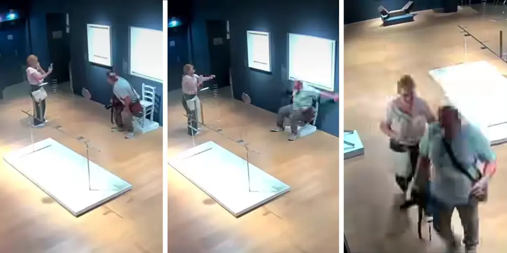 “It’s kinda more interesting now”: Tourist shamed after damaging Van Gogh-inspired chair at art museum. Viewers have mixed feelings about it