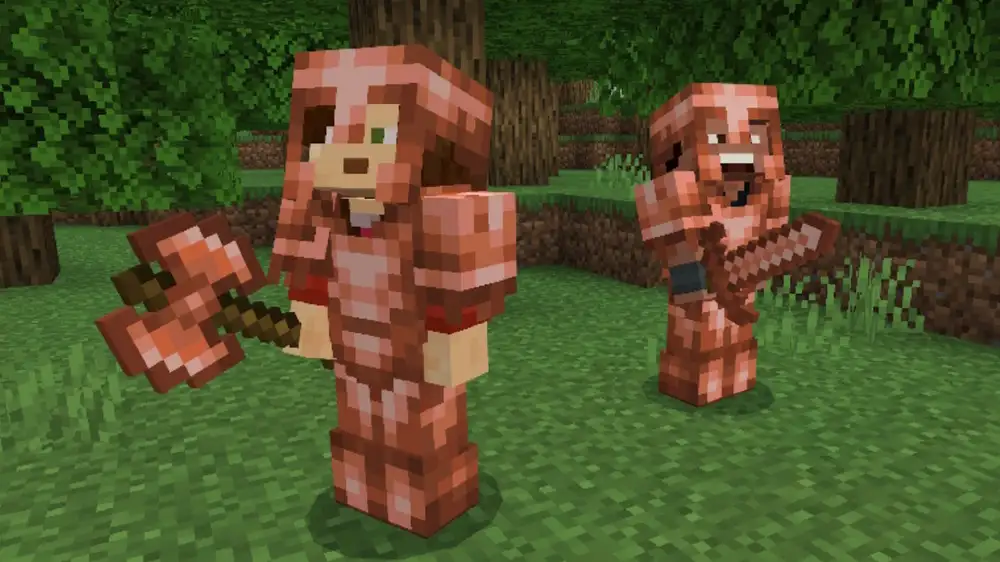 How to make new Minecraft Copper tools, armor & chest