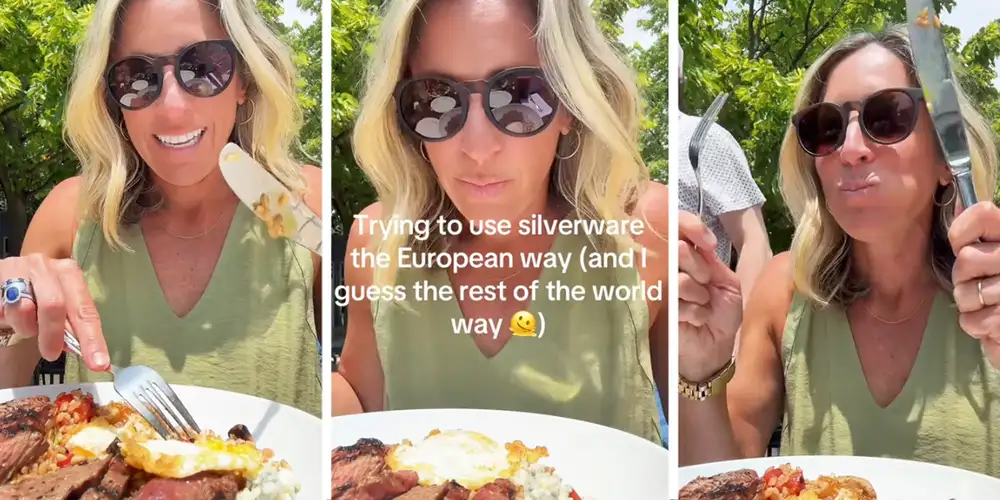 “Americans are so primitive”: Europeans react to American’s awkward fork and knife skills