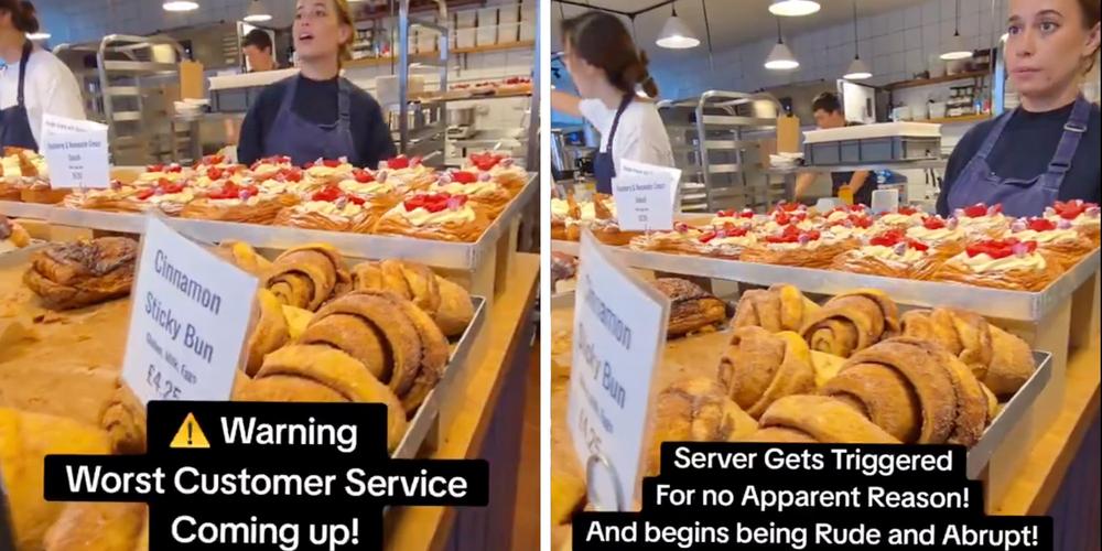 “I’m on the server’s side”: Bakery customer tries to shame “rude” server—ends up embarrassing herself