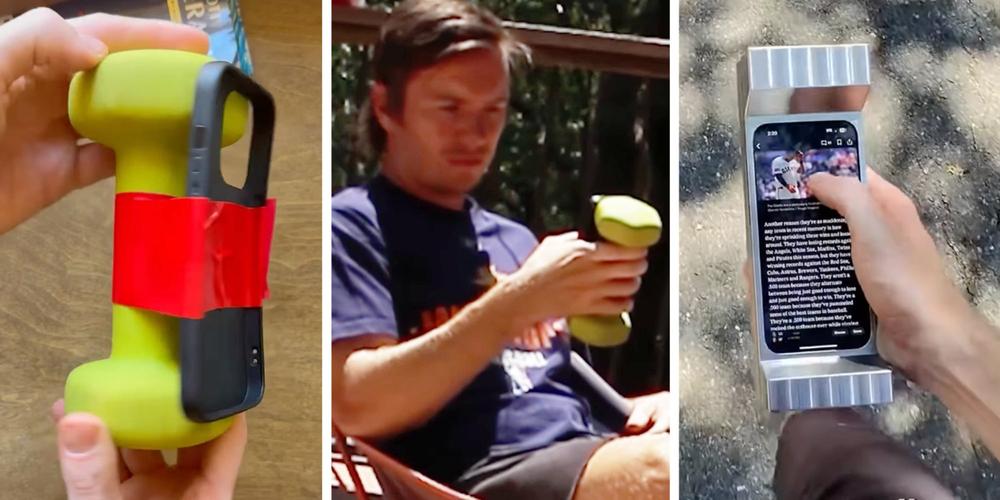 “I’d be so ripped if I had this”: Man 3D-prints a 6-pound phone case to fight his screen addiction—and it’s working