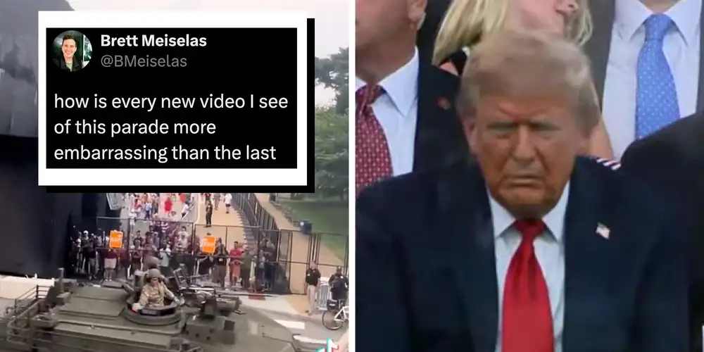 Internet mocks Trump’s flop of a birthday parade with jokes and memes
