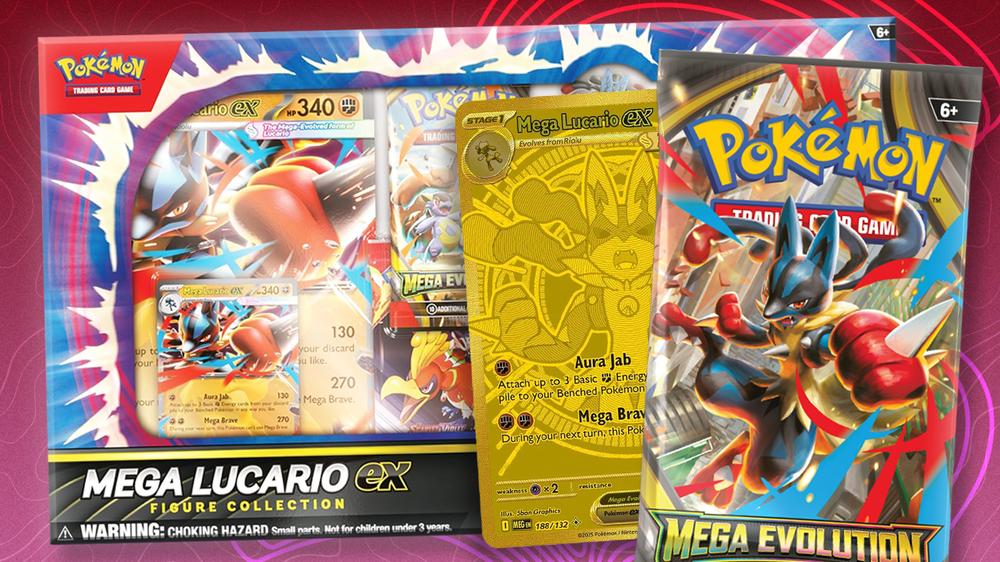 Pokémon TCG: Mega Lucario ex Figure Collection Discounted at Amazon Ahead of Black Friday Sales