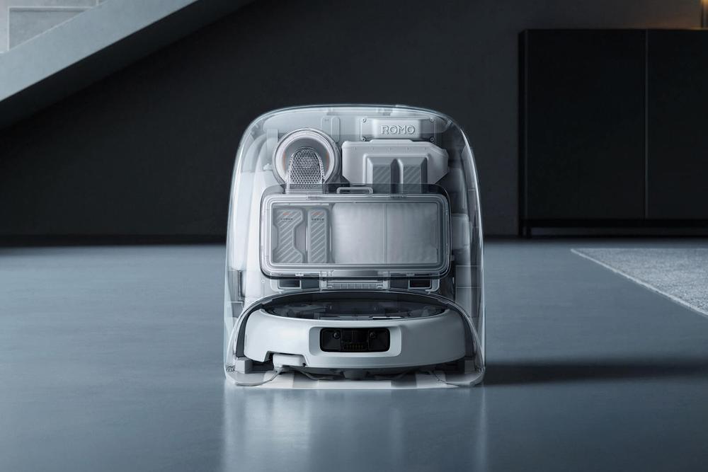 DJI’s first robovac features drone tech and a transparent design