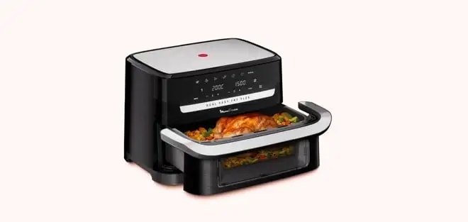 Moulinex: ecco la friggitrice ad aria flessibile, da 9L o da 5,5+3,5L