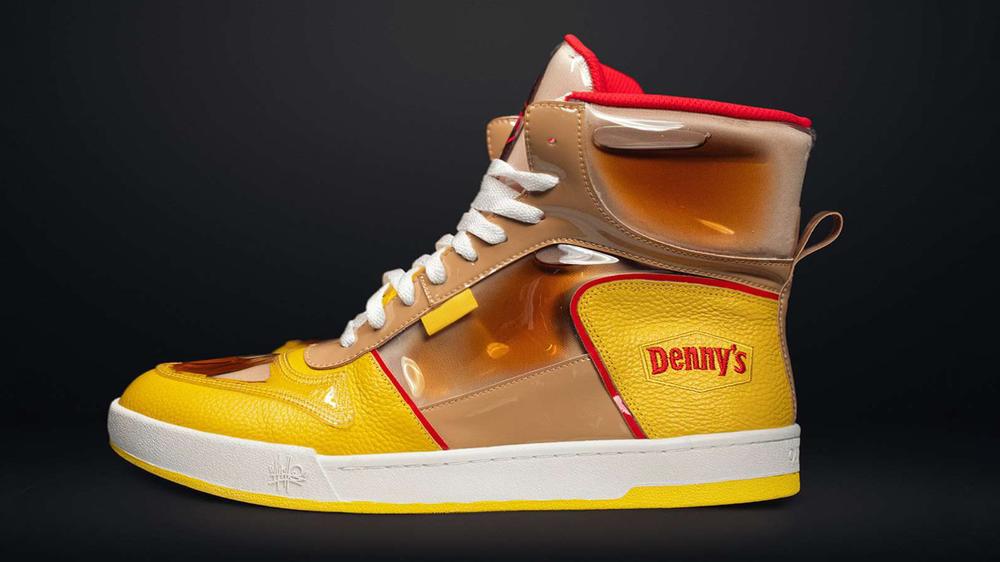 Denny’s reveals Sticky Kicks, sneakers filled with real syrup