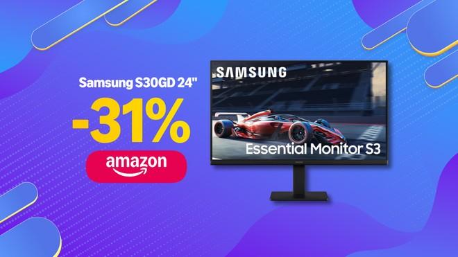 Crolla il prezzo del monitor Samsung da 24'' a 100Hz: nuovo minimo storico Amazon