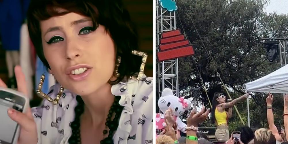 “I’m tearing up”: Oakwood rapper Kreayshawn hits the stage for the first time in a decade after being introduced by John Waters