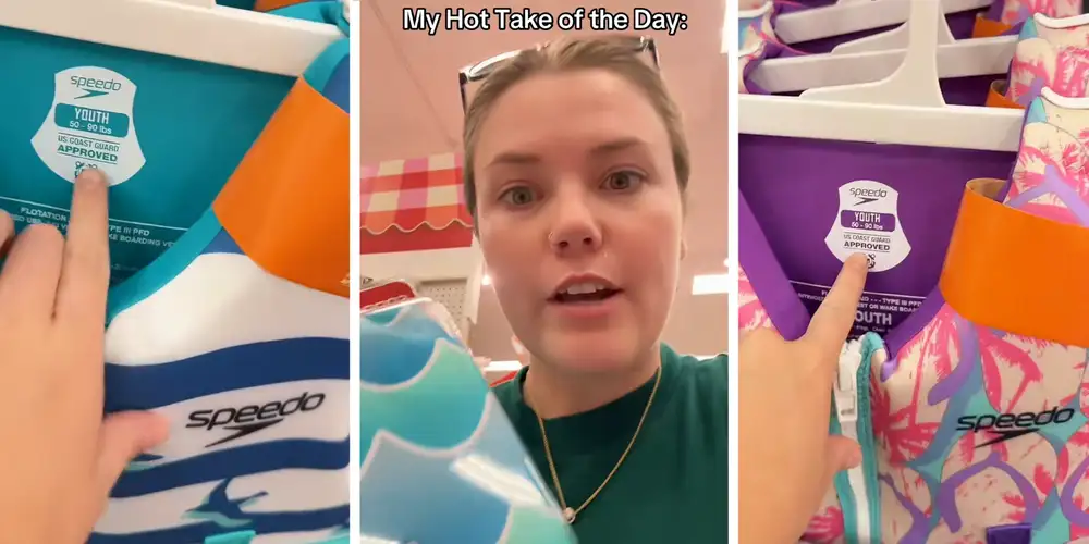 “Do not buy these”: Lifeguard spots Coast Guard-approved lifejackets for kids at Target. Then she sees what’s on sale next to them